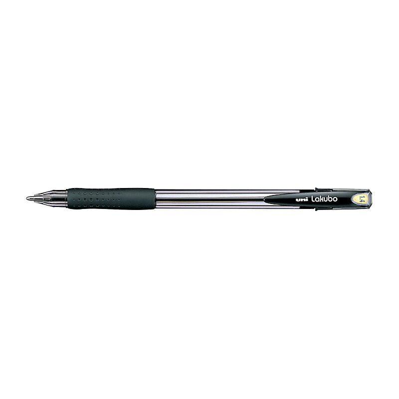 uni Lakubo BP Pen 1.4 Black Box of 12  - SG100BBK