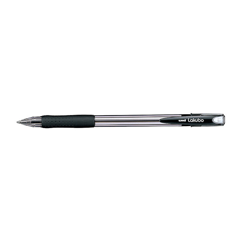 uni Lakubo BP Pen 1.0 Black Box of 12  - SG100MBK