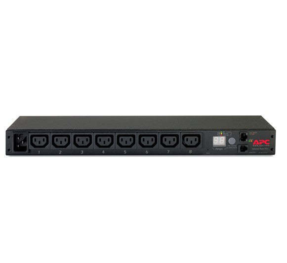 APC Rack PDU, Metered, 1U, 16A, 208/230V, (8) C13 AP7821B