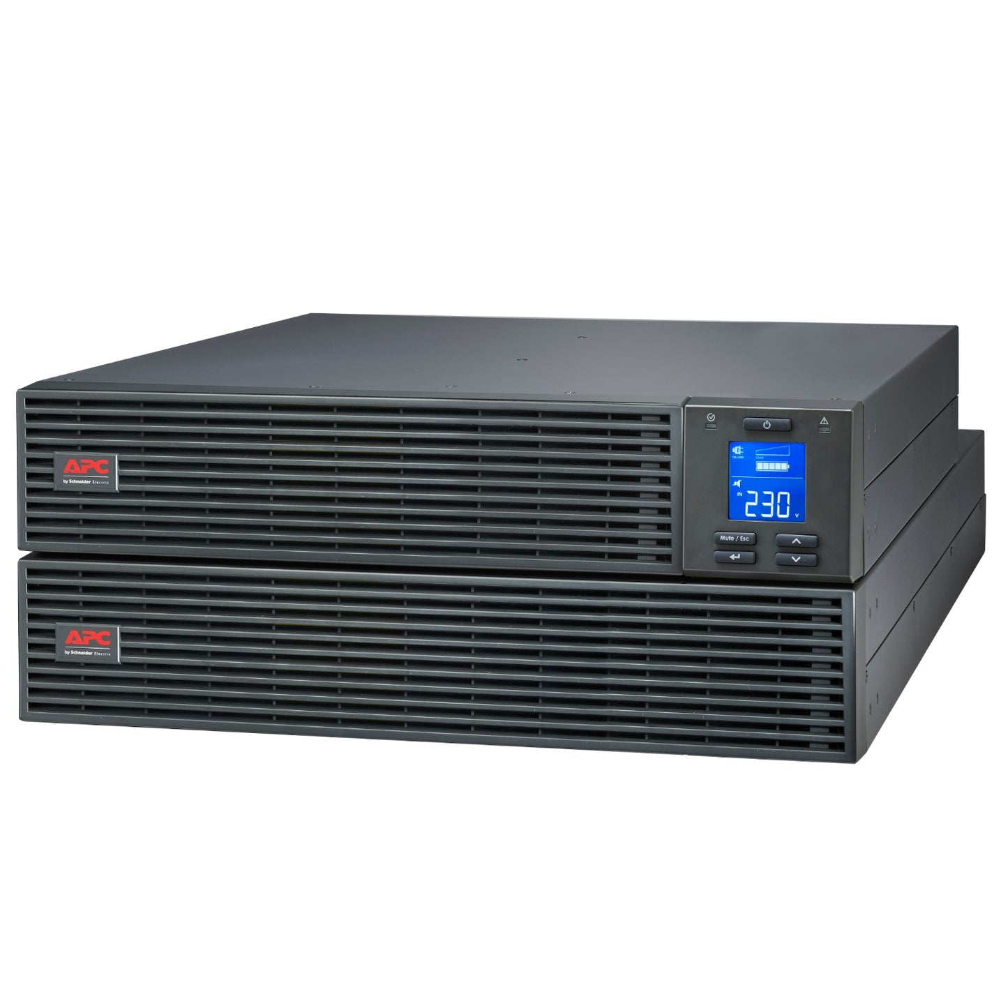 APC Easy UPS 1000VA/800W Online UPS, 4U Rackmount, 230V/10A Input, 3x IEC C13 Outlets, Lead Acid Battery, W/ Extended Battery Pack, W/ Rail Kit SRV1KRILRK