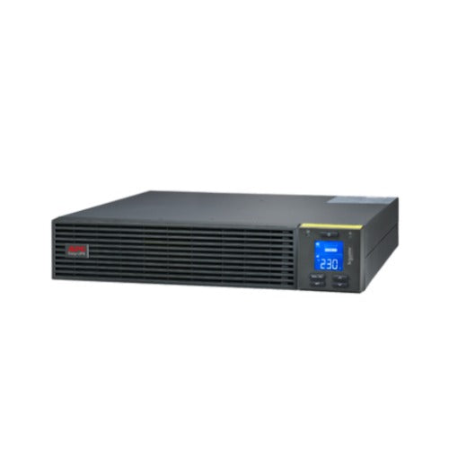 APC Easy UPS 3000VA/2700W Online UPS, 2U Rackmount, 230V/16A Input, 1x IEC C19& 6x IEC C13 Outlets, Lead Acid Battery, W/ Rail Kit SRV3KRIRK-E
