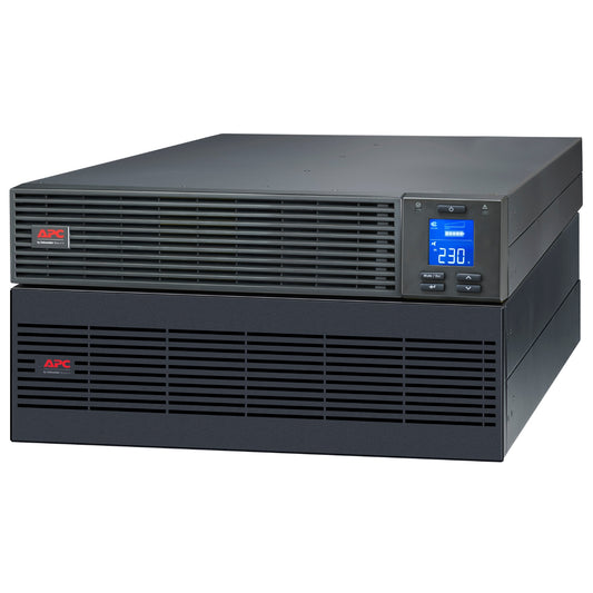 APC Easy UPS 6000VA/6000W Online UPS, 5U Rackmount, 230V/HW Input, 1x HW Outlets, Lead Acid Battery, W/ Battery Pack, W/ Rail Kit SRV6KRILRK