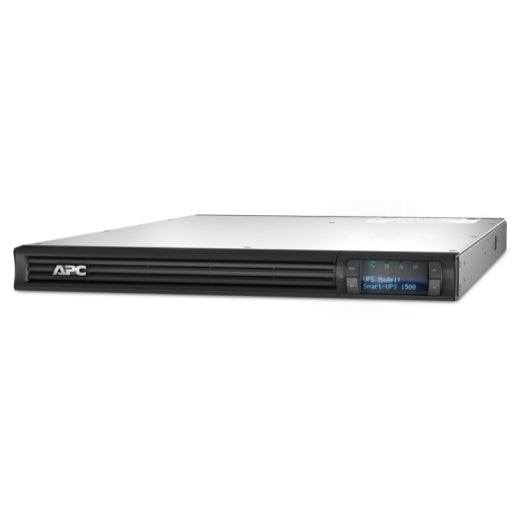 APC Smart-UPS 1500VA/1000W Line Interactive UPS, 1U Rackmount, 230V/10A Input, 4x IEC C13 Outlets, Lead Acid Battery, SmartSlot, LCD SMT1500RMI1U