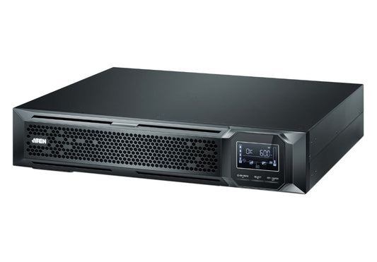 Aten 2000VA/2000W Professional Online UPS with USB/DB9 connection, 8 IEC C13 outlets, optional SNMP support, EPO and RJ port surge protection OL2000HV-AT-G