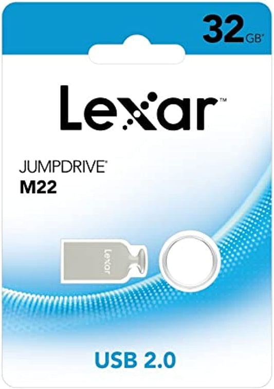 Lexar M22 32GB JumpDrive USB Flash Drive provides stylish, high-capacity portable storage, allowing you to easily transfer, store, and share files on LJDM022032G-BNJNG