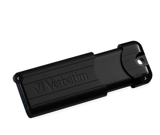 Verbatim Pinstripe USB 3.2 Gen 1 Drive 256GB Black (Microban) 66778