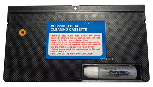 VHS VCR Video Head Cleaner with Cleaning Fluid VC-6H