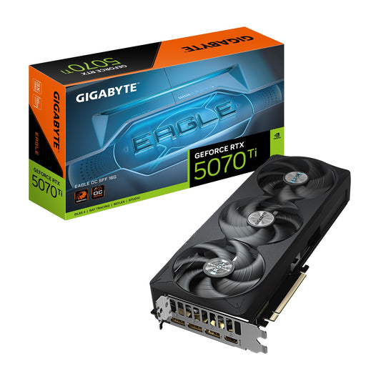 Gigabyte GeForce RTX 5070 Ti EAGLE OC SFF 16G, 2542 MHz, CUDA 8960, 28 Gbps, GDDR7, 256 bit, PCI-E 5.0, PSU 750W, DisplayPort 2.1b x3 HDMI 2.1b x1 GV-N507TEAGLE OC-16GD