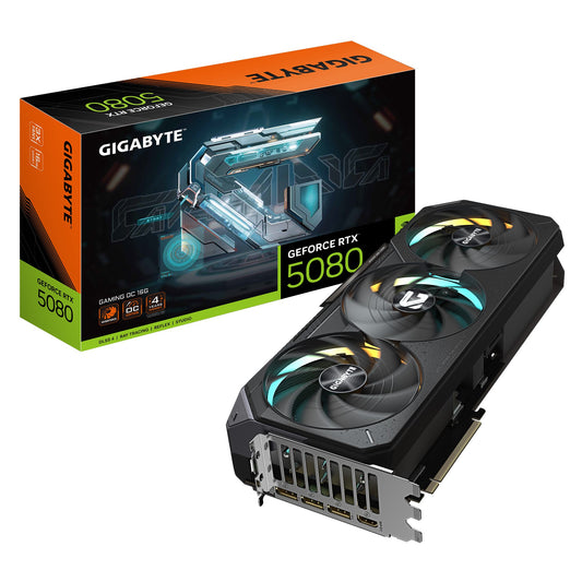 Gigabyte GeForce RTX 5080 GAMING OC 16G, 2730 MHz, CUDA 10752, 30 Gbps, GDDR7, 256 bit, PCI-E 5.0, PSU 850W, DisplayPort 2.1b x3 HDMI 2.1b x1 GV-N5080GAMING OC-16GD