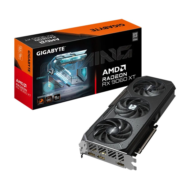 Gigabyte GV-R9060XTGAMING OC-8GD, Radeon RX 9060 XT, 8GB, GDDR6, PCI-E 5.0, ATX, HDMI 2.1b *2 (embargo) GV-R9060XTGAMING OC-8GD