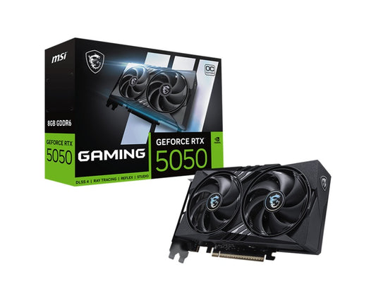 MSI nVidia GeForce RTX 5050 8G GAMING OC, Boost: 22632 MHz, CUDA 2560 Units, 8GB GDDR6, HDMI x 1 (embargo) GeForce RTX 5050 8G GAMING OC