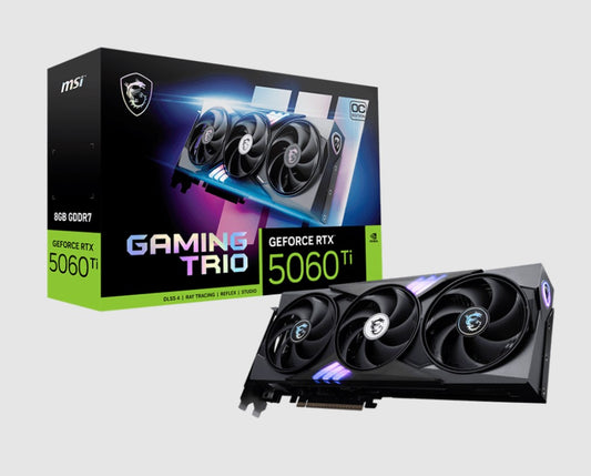 MSI nVidia GeForce RTX 5060 Ti 8G GAMING TRIO OC, PCI Express Gen 5 x 16, Boost: 2647 MHz, CUDA 4608 Units, 8GB GDDR7, HDMI x 1 GeForce RTX 5060 Ti 8G GAMING TRIO OC