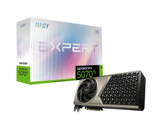 MSI nVidia GeForce RTX 5070 Ti 16G EXPERT OC, PCI Express Gen 5, Boost: 2482 MHz, CUDA 8960 Units, 16GB GDDR7, HDMI x 1 GeForce RTX 5070 Ti 16G EXPERT OC