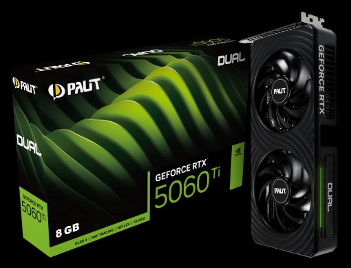 PALIT RTX5060Ti DUAL 8G GDDR7 128bit 3-DP HDMI NE7506T019P1-GB2062D NE7506T019P1-GB2062D