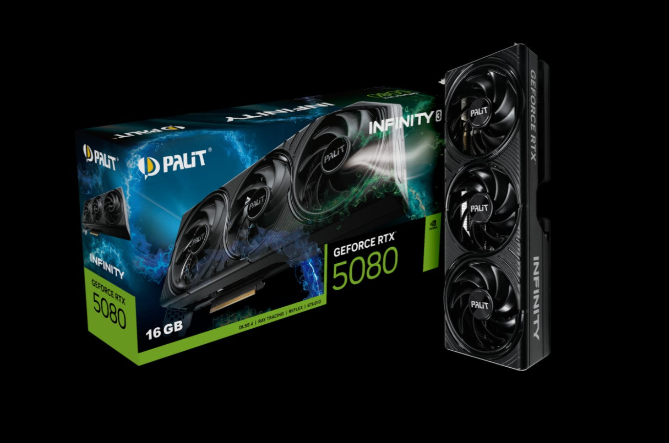 PALIT RTX5080 INFINITY 3 16GB GDDR7 256bit 3-DP HDMI NE75080019T2-GB2035S NE75080019T2-GB2035S
