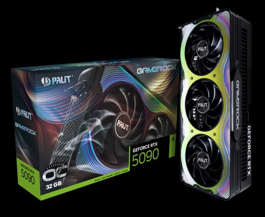 PALIT RTX5090 GAMEROCK OC 32GB GDDR7 512bit 3-DP HDMI ARGB NE75090S19R5-GB2020G NE75090S19R5-GB2020G