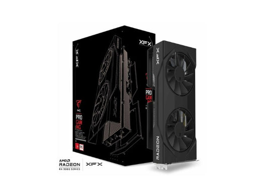 XFX Swift AMD Radeon RX 9060XT OC Gaming Edition with 16GB GDDR6 HDMI 2xDP, AMD RDNA 4 (RX-96TSW16BQ) RX-96TSW16BQ