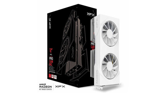 XFX Swift AMD Radeon RX 9060XT OC White Gaming Edition with 16GB GDDR6 HDMI 2xDP, AMD RDNA 4 (RX-96TSW16WBQ) RX-96TSW16WQ