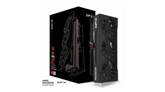 XFX Swift AMD Radeon RX 9060XT OC Triple Fan Gaming Edition with 16GB GDDR6 HDMI 2xDP, AMD RDNA 4 (RX-96TS316B7) RX-96TS316B7