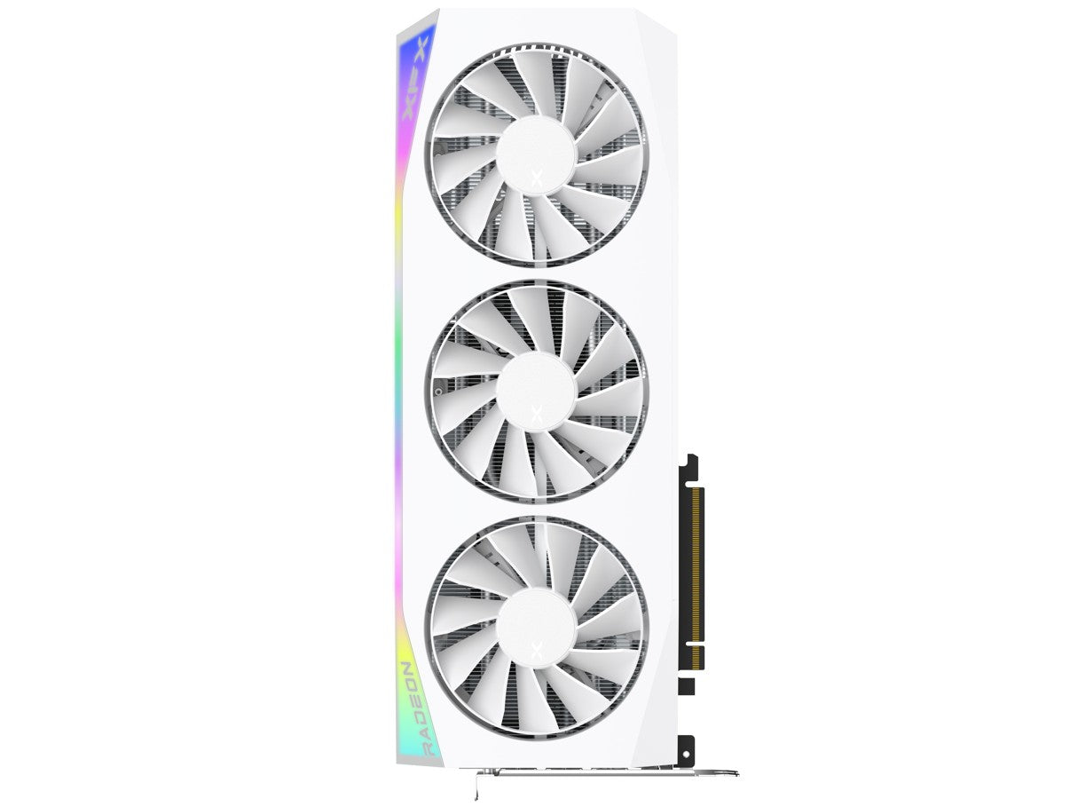 XFX Mercury AMD Radeon RX 9070XT OC White Gaming Edition with RGB 16GB GDDR6, HDMI 3xDP, AMD RDNA 4 (RX-97TRGBBW9) RX-97TRGBBW9