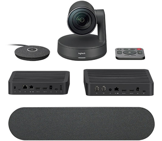 Logitech Rally Ultra-HD Color Camera Video Audio Conferencing Automatic Control Pan/Tilt/Zoom 90 View 15X HD Zoom 13 Megapixel 60fps Autofocus 960-001219