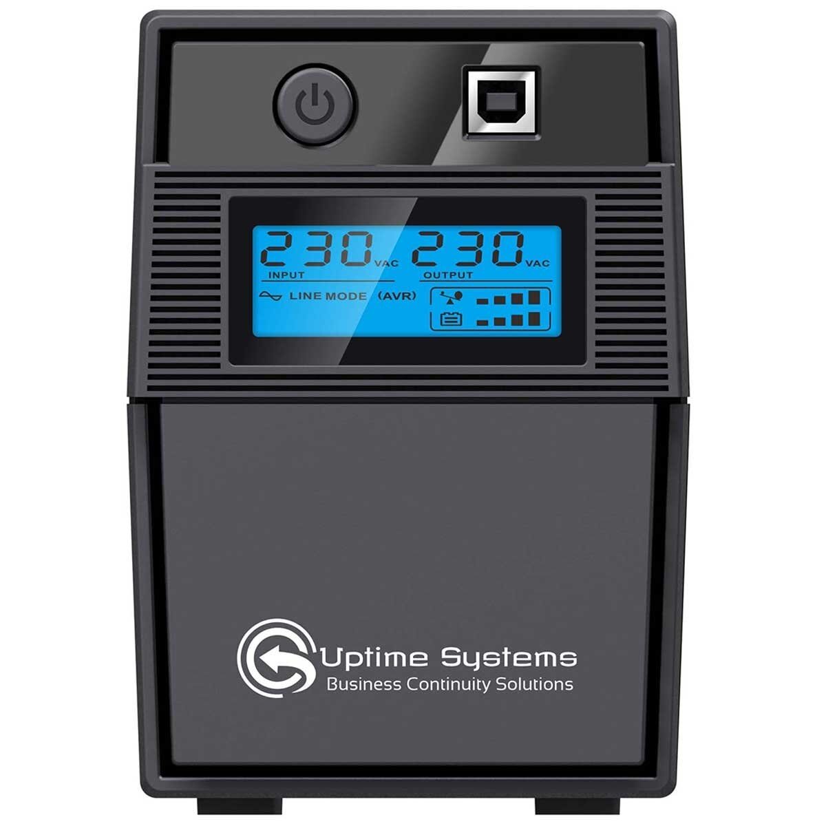Uptime Systems Elite ES650-AVR 650VA Line Interactive Tower UPS with LCD ES650-AVR