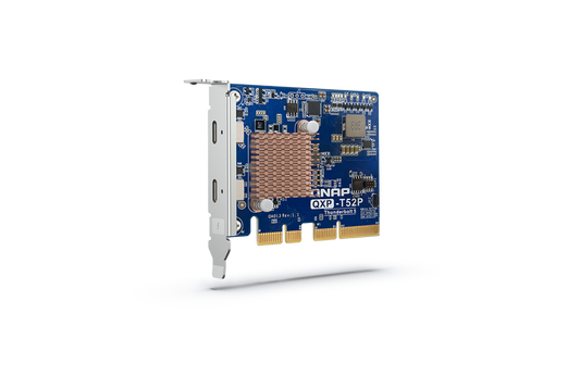 QNAP QXP-T52P Thunderbolt 5 Dual Ports Expansion Card, PCIe Gen4 x4 QXP-T52P