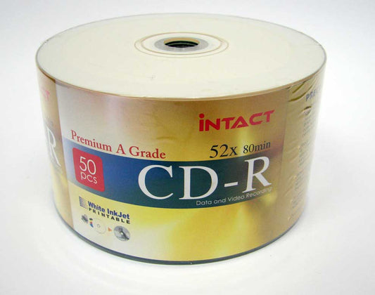 Intact CD-R 50pk White Printable
