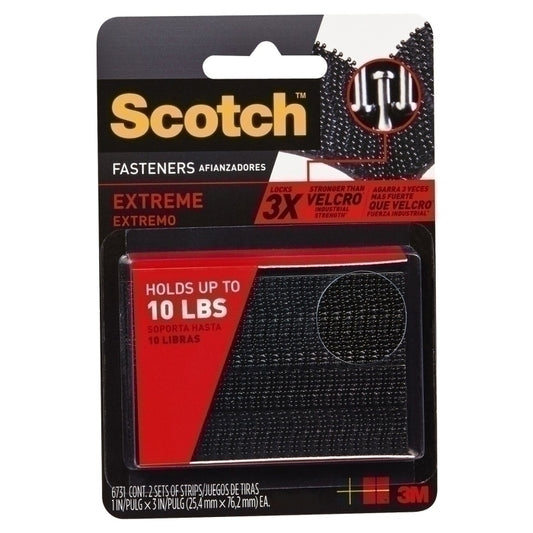 Scotch Extreme Fastener Strips 25 x 76mm 2-Pack - Box of 6  - 7100404550