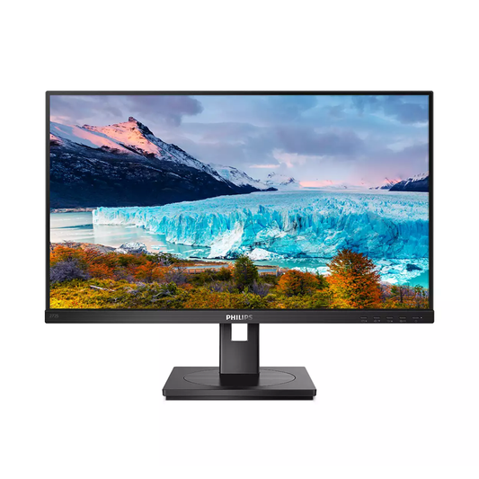 Phillips 272S1AE 27 FHD W-LED, VGA, DVI-D, HDMI, DP, Spkrs, H/Adjst, Pvt, Tilt, Swvl 272S1AE