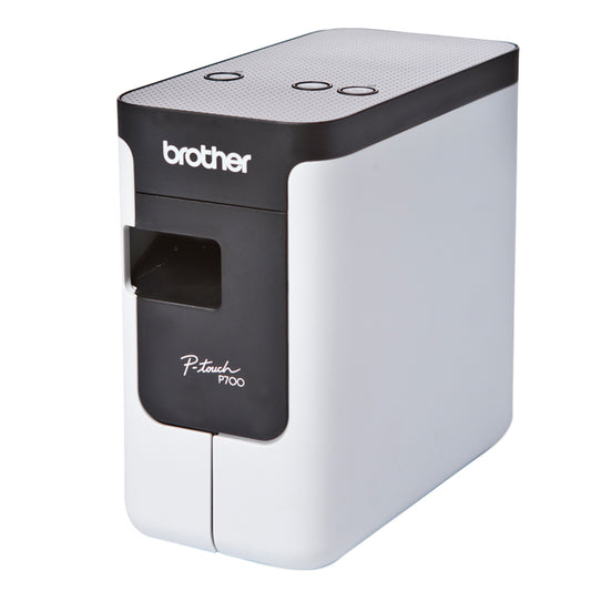 Brother PT-P700 Plug and Print PC and Mac Connectable Labeller - 3.5-24mm TZE Tape Model  PT-P700