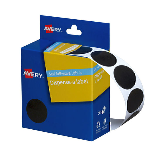 Avery Disp Black 24mm Roll500  - 937250