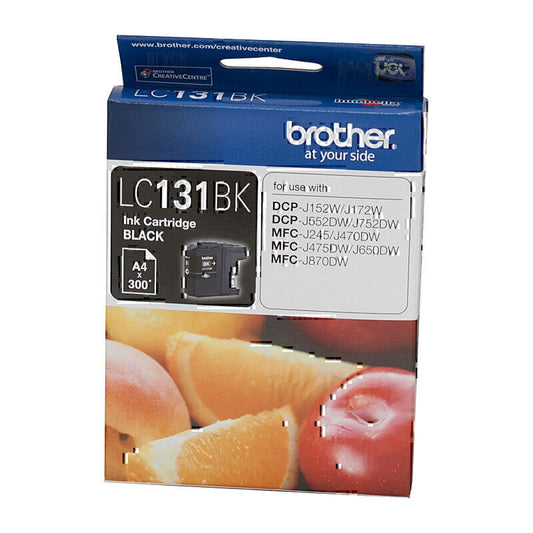 Brother LC131 Black Ink Cartridge up to 300 pages - LC-131BK