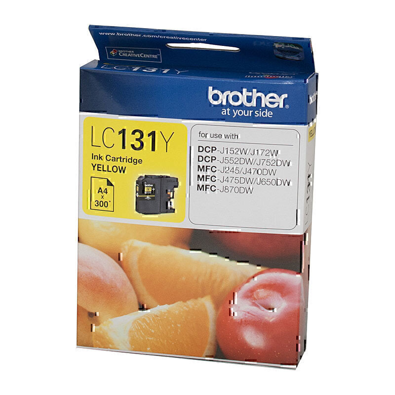 Brother LC131 Yellow Ink Cartridge up to 300 pages - LC-131Y