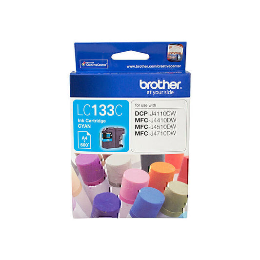 Brother LC133 Cyan Ink Cartridge up to 600 pages - LC-133C