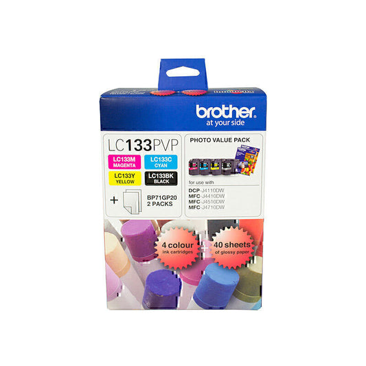 Brother LC133 Photo Value Pack up to 600 pages per colour - LC-133PVP