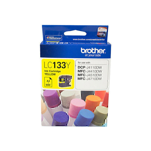 Brother LC133 Yellow Ink Cartridge up to 600 pages - LC-133Y