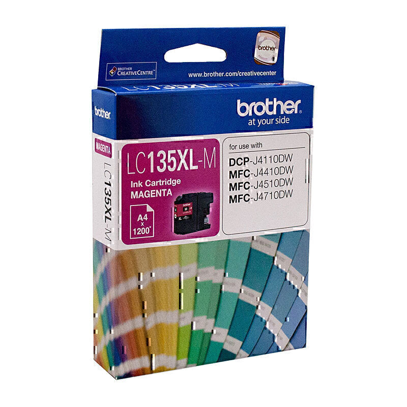 Brother LC135XL Magenta Ink Cartridge up to 1200 pages - LC-135XLM