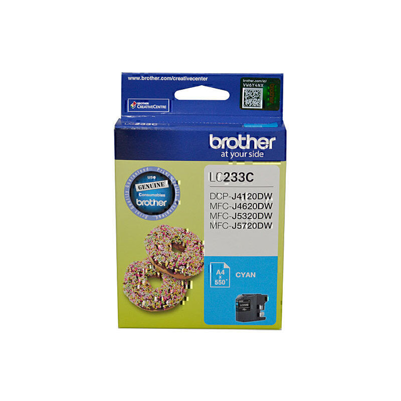 Brother LC233 Cyan Ink Cartridge Up to 550 pages - LC-233CS