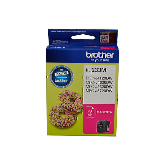 Brother LC233 Magenta Ink Cartridge Up to 550 pages - LC-233MS