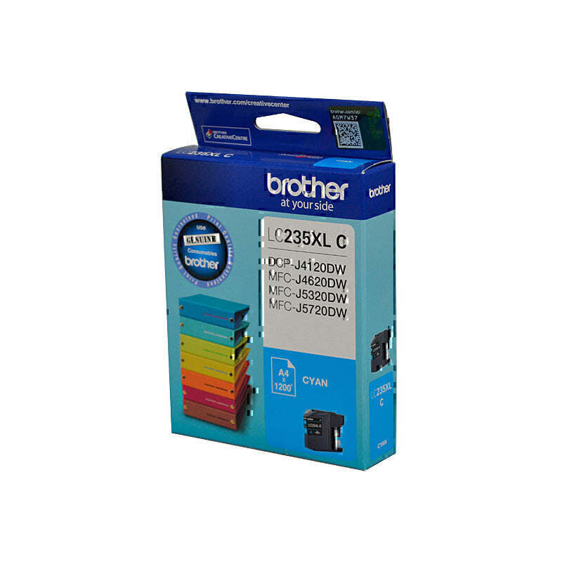 Brother LC235XL Cyan Ink Cartridge Up to 1,200 pages - LC-235XLCS