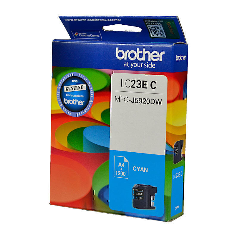 Brother LC23E Cyan Ink Cartridge 1,200 pages - LC-23EC