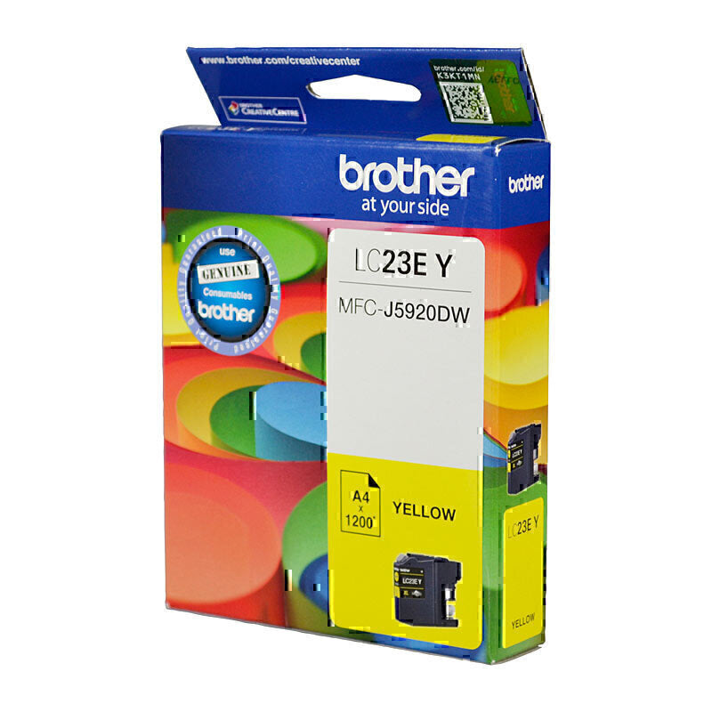 Brother LC23E Yellow Ink Cartridge 1,200 pages - LC-23EY