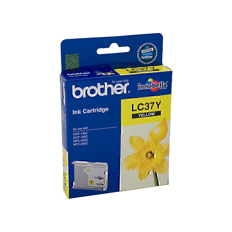 Brother LC37 Yellow Ink Cartridge 300 pages - LC-37Y