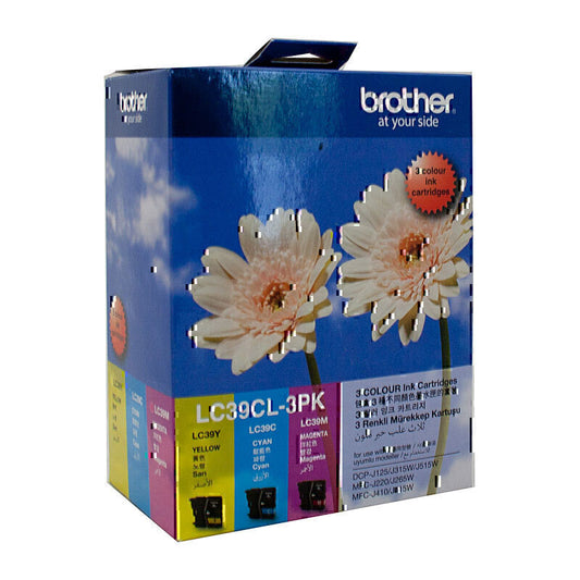 Brother LC39 CMY Colour Pack 260 pages each - LC-39CL-3PK