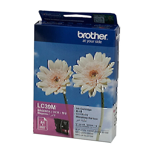 Brother LC39 Magenta Ink Cartridge 260 pages - LC-39M