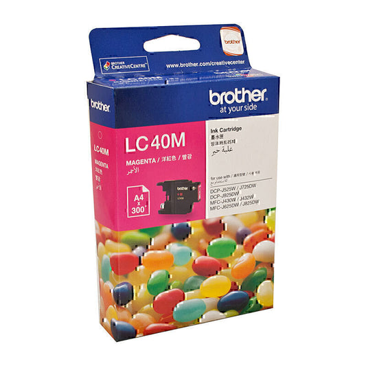 Brother LC40 Magenta Ink Cartridge up to 300 pages - LC-40M