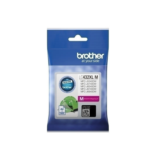 Brother LC432XL Magenta Ink Cartridge up to 1,500 pages - LC-432XLM