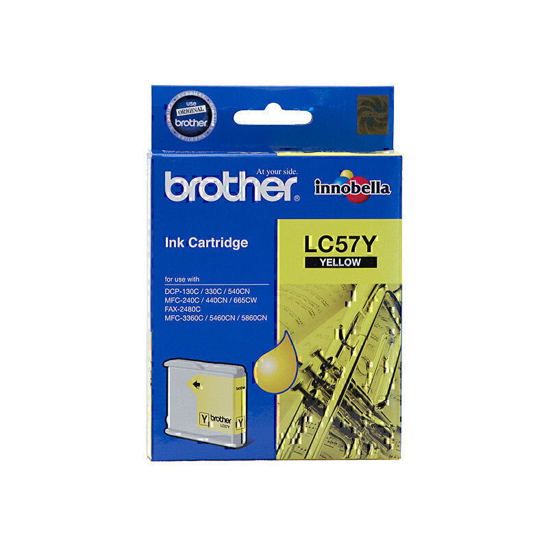 Brother LC57 Yellow Ink Cartridge 400 pages - LC-57Y