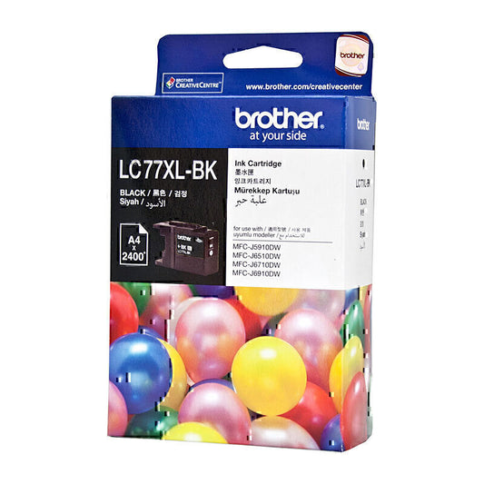 Brother LC77XL Black Ink Cartridge Up to 2,400 pages - LC-77XLBK